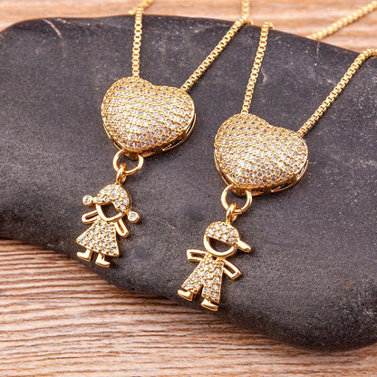 Mother's Love Necklace – 18K Gold Plated